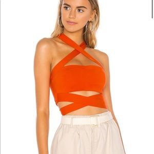 superdown Elva Halter Tie Top